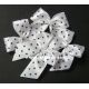 Dotty Bows - White - Blue Dots