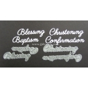 BRITANNIA DIES - BLESSING BAPTISM CHRISTENING CONFIRMATION WORD SET - MULTIBUY - 033 & 034