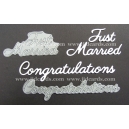 BRITTANNIA DIES - JUST MARRIED & CONGRATULATIONS - LARGE FONT