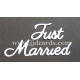 BRITTANNIA DIES - JUST MARRIED & CONGRATULATIONS - LARGE FONT