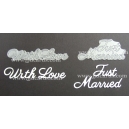 BRITANNIA DIES - WITH LOVE & JUST MARRIED - LARGE FONT MULTIBUY