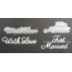 BRITANNIA DIES - WITH LOVE & JUST MARRIED - LARGE FONT MULTIBUY