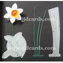 BRITANNIA DIES - MEDIUM DAFFODIL WITH LEAVES