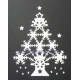 BRITANNIA DIES - SNOWFLAKE CHRISTMAS TREE SMALL - 176