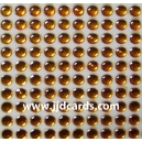 Amber Flat Gems - 4mm