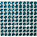 Aqua Flat Gems - 4mm