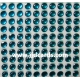 Aqua Flat Gems - 4mm