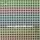 Multi Colour Flat Gems - 2mm