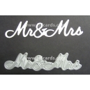 BRITANNIA DIES - MR & MRS - LARGE FONT DIE SET - 196