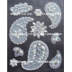 Pearl & Rhinestone Paisley & Flower Gems