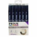Prism Craft Markers Set 14 - Warm Greys x 6 Pens