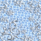 Scroll Snowflakes - Light Blue