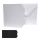 6 x 6 Square White Fancy Cards & Envelopes - BC51005