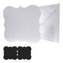 8x8 Square White Fancy Fold