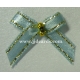 Beaded Bows - Baby Blue/Gold