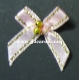 Beaded Bows - Baby Pink/Gold