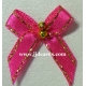 Beaded Bows - Shocking Pink/Gold