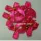 Beaded Bows - Shocking Pink/Gold