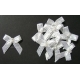 Beaded Bows - White/Silver