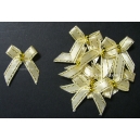 Beaded Bows - Champagne/ Gold