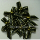 Beaded Bows - Black/Gold