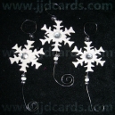 Glittered Snowflakes