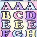 Alphabet Soup - Pastel Pink