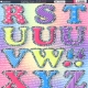 Large Upper & Lowercase Letters - Vivid Pink